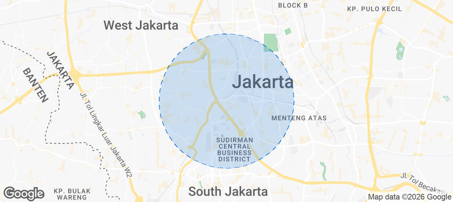 Tanah Abang Airbnb map
